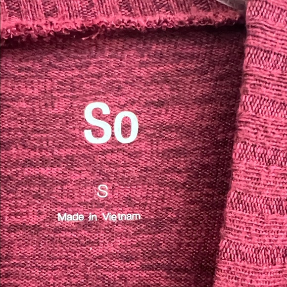 SO Maroon Knit Sweater - Picture 2 of 6